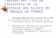 Tableau des flux de trésorerie de la centrale des bilans de la Banque de FRANCE I. Principes généraux de l’analyse de la CdB Les principes d’analyse retenus