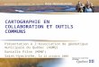 CARTOGRAPHIE EN COLLABORATION ET OUTILS COMMUNS Présentation à l’Association de géomatique municipale du Québec (AGMQ) Danielle Pilon (MRNF) Saint-Hyacinthe,