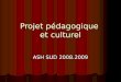 Projet pédagogique et culturel ASH SUD 2008.2009