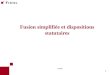 1 © FIDAL Formation Fusion simplifiée et dispositions statutaires © FIDAL