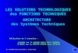 LES SOLUTIONS TECHNOLOGIQUES des FONCTIONS TECHNIQUES ARCHITECTURE des Systèmes Techniques Ph. ALLARDIN Sèche mains_Archi_S Lecture Seule Utilisation