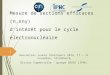 Mesure de sections efficaces (n,xn γ ) d’intérêt pour le cycle électronucléaire Rencontres Jeunes Chercheurs 2014, 17 – 21 novembre, Strasbourg Olivier