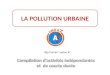 LA POLLUTION URBAINE . a.Quelles sont les principales sources à l’origine de la pollution urbaine ? b.Quels sont les principaux
