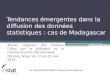 Tendances émergentes dans la diffusion des données statistiques : cas de Madagascar Atelier régional des Nations Unies sur la diffusion et la communication