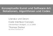 Konzeptuelle Kunst und Software Art: Notationen, Algorithmen und Codes Literatur und Strom: Code Interface Concept, Literaturhaus Stuttgart, 11.11.2005