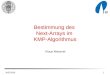 WS03/041 Bestimmung des Next-Arrays im KMP-Algorithmus Klaus Messner