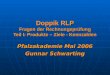 Doppik RLP Fragen der Rechnungsprüfung Teil I: Produkte – Ziele - Kennzahlen Pfalzakademie Mai 2006 Gunnar Schwarting