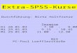 Extra-SPSS-Kurse Durchführung: Birte Holtfreter Termine Di 28.01.03 7.30 - 9.00 Mi 29.01.03 9.15 - 10.45 Mi 29.01.03 11.00 - 12.30 Ort PC-Pool Loefflerstarße