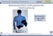 Beurteilung der Arbeitsbedingungen bei Belastungen des Muskel-Skelett-Systems 1 Betriebsärztlich-Orthopädische Untersuchung Mehrstufen- Diagnostik (MsD)