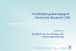 Fortbildungskampagne Vorkurse Deutsch 240 Einheit 2 BayBEP als Grundlage der Vorkursgestaltung Eva Reichert-Garschhammer