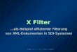 X Filter …als Beispiel effizienter Filterung von XML-Dokumenten in SDI-Systemen