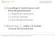 Hirsch-Kreinsen: Einführung in die Industriesoziologie, SoSe 2013, Kap. 2 Lehrstuhl Wirtschafts- und Industriesoziologie: LWIS 1 2. Grundlagen: Institutionen