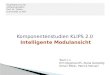 Komponentenstudien KLIPS 2.0 Intelligente Modulansicht Team I.1 Kim Opgenoorth, Alena Geduldig Simon Ritter, Patrick Pelinski
