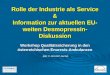 Rolle der Industrie als Service & Information zur aktuellen EU- weiten Desmopressin- Diskussion Workshop Qualitätssicherung in den österreichischen Enuresis-Ambulanzen