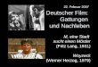 Deutscher Film: Gattungen und Nachleben M, eine Stadt sucht einen Mörder (Fritz Lang, 1931) Woyzeck (Werner Herzog, 1979) 22. Februar 2007