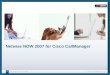 Netwise NOW 2007 für Cisco CallManager. NOW Komfortvermittlungsplatz für unterschiedliche Telefonanlagen Unterschiedliche Warteschlangen mit individuell
