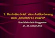 1. Korintherbrief: eine Aufforderung zum bekehrten Denken Kurzbibelschule Forggensee 24.-26. Januar 2013
