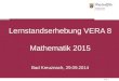 Folie 1 Lernstandserhebung VERA 8 Mathematik 2015 Bad Kreuznach, 29.09.2014