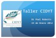 Taller CIDYT Dr Paul Roberts 23 de Enero 2014. Principios del CIDYT La Complejidad La Transdisciplinaridad El Diálogo La Convivencialidad Importancia