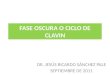 FASE OSCURA O CICLO DE CLAVIN DR. JESÚS RICARDO SÁNCHEZ PALE SEPTIEMBRE DE 2011