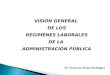 VISIÓN GENERAL DE LOS REGIMENES LABORALES DE LA ADMINISTRACIÓN PÚBLICA Dr. Francisco Rojas Rodríguez