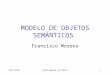 4/7/2015Curso Bases de Datos1 MODELO DE OBJETOS SEMÁNTICOS Francisco Moreno