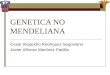 GENETICA NO MENDELIANA Cesar Alejandro Rodríguez Segoviano Javier Alfonso Martínez Padilla