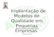 Implantação de Modelos de Qualidade em Pequenas Empresas Marcele Guerra Maschka Outubro, 2012