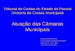 Diretoria de Contas Municipais Atuação das Câmaras Municipais Tribunal de Contas do Estado do Paraná MARIO ANTONIO CECATO PAULO ROBERTO MARQUES FERNANDES