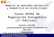 II Edición del Curso ARIAE de Regulación Energética. Santa Cruz de la Sierra, 15 – 19 de Noviembre de 2004 MODELOS DE MERCADOS MAYORISTAS y MINORISTAS