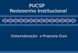 1 PUCSP Redesenho Institucional Sistematização e Proposta Guia