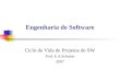 Engenharia de Software Ciclo de Vida de Projetos de SW Prof. E.A.Schmitz 2007