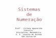 Profª. Lizlane Aparecida Trevelin Disciplina: Matemática E. E. Jesuíno de Arruda São Carlos/SP Sistemas de Numeração