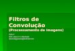 Filtros de Convolução (Processamento de Imagens) Aula 4 Prof. Alex F. V. Machado alexcataguases@hotmail.com