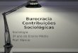 Burocracia Contribuições Sociológicas Sociologia 3º ano do Ensino Médio Prof. Márcio