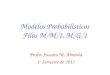 Modelos Probabilísticos Filas M/M/1, M/G/1 Profa. Jussara M. Almeida 1 o Semestre de 2011