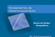 Fundamentos de Geoprocessamento INPE - Divisão de Processamento de Imagens Banco de Dados Geográficos Geográficos