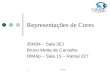 DIM102 1 Representações de Cores 35M34 – Sala 3E1 Bruno Motta de Carvalho DIMAp – Sala 15 – Ramal 227