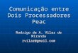 Comunicação entre Dois Processadores Peac Rodrigo de A. Vilar de Miranda rvilar@gmail.com