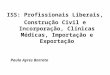 ISS: Profissionais Liberais, Construção Civil e Incorporação, Clínicas Médicas, Importação e Exportação Paulo Ayres Barreto