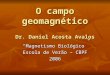 O campo geomagnético Dr. Daniel Acosta Avalos Magnetismo Biológico Escola de Verão – CBPF 2006