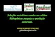 Soluções nutritivas usadas no cultivo hidropônico: pesquisa e produção comercial. PEDRO ROBERTO FURLANI pfurlani@conplant.com.br
