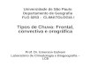 Universidade de São Paulo Departamento de Geografia FLG 0253 - CLIMATOLOGIA I Tipos de Chuva: Frontal, convectiva e orográfica Prof. Dr. Emerson Galvani