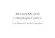 MO-603/MC-930 Computação Gráfica Luiz Marcos Garcia Gonçalves
