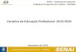 Cenários de Educação Profissional -2010/2024 SENAI – Departamento Nacional Unidade de Prospectiva do Trabalho – UNITRAB Novembro de 2010 Unidade de Prospectiva
