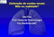 Disfunção de cordas vocais Mito ou realidade? Elie Fiss Prof.Titular de Pneumologia Fac.Medicina ABC