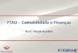 FTAD – Contabilidade e Finanças Prof. Moab Aurélio