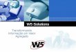 W5 Solutions Transformando Informação em Valor Agregado