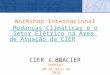 Workshop Internacional Mudanças Climáticas e o Setor Elétrico na Área de Atuação da CIER CIER / BRACIER Mudanças Climáticas e o Setor Elétrico na Área