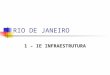 RIO DE JANEIRO 1 – IE INFRAESTRUTURA. Seleção de Escolas Problema: Tempo definido para visitar as escolas e realizar a seleção - prazo curto, época de